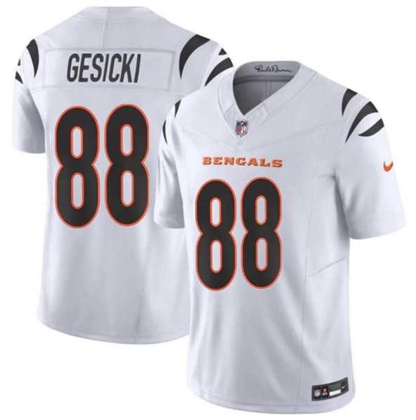 Youth Cincinnati Bengals #88 Mike Gesicki White 2024 F.U.S.E. Vapor Untouchable Limited Stitched Jersey Dzhi